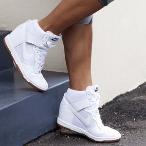 Women’s Wedge Sneaker White